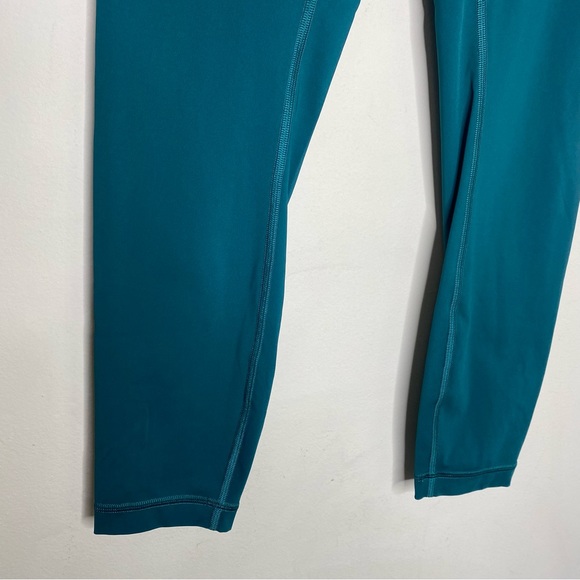 Lululemon Emerald Green Wunder Under High Rise Tight Legging 25" Nulux Size 6 - Picture 6 of 11